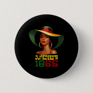 Juneteenth Women Celebrating Black Freedom Day 186 6 Cm Round Badge