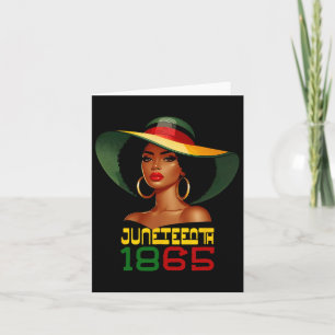 Juneteenth Women Celebrating Black Freedom Day 186 Card