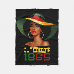 Juneteenth Women Celebrating Black Freedom Day 186 Fleece Blanket