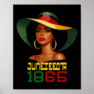 Juneteenth Women Celebrating Black Freedom Day 186 Poster