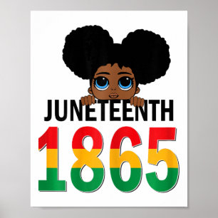 Juneteenth Women Girls Kids Flag 1865 2 Poster