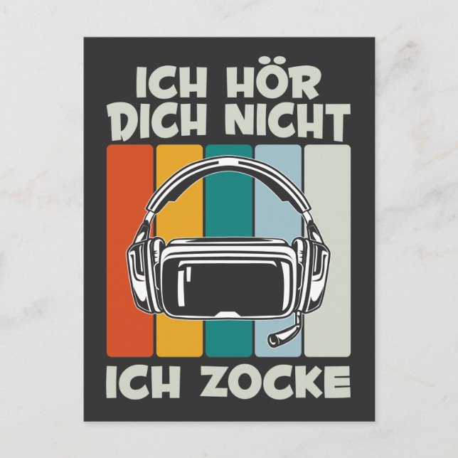 Jungen Zocker Gamer Videospiel Zocken Postcard (Front)