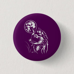 junger träumender Wolf 3 Cm Round Badge