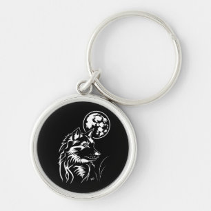 junger träumender Wolf Key Ring