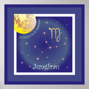 Jungfrau 23 August to 23 September Poster