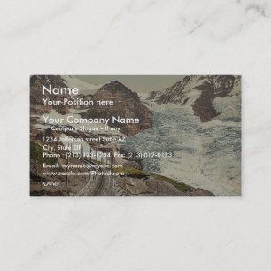 Jungfrau, railroad, Eiger and Monch, with Eiger Gl Business Card