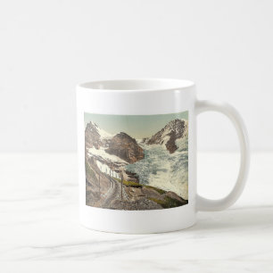 Jungfrau, railroad, Eiger and Monch, with Eiger Gl Coffee Mug