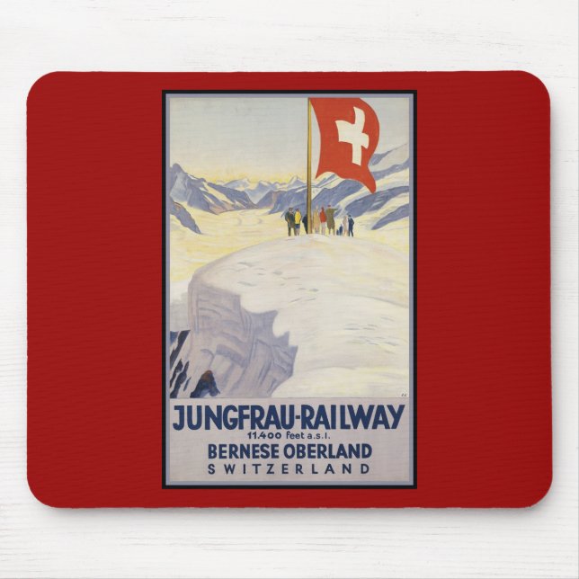 Jungfrau-Railway Bernese oberland Mouse Mat (Front)