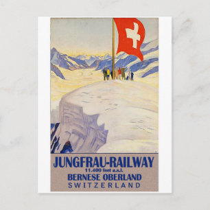 Jungfrau Railway, Bernese Oberland, Switzerland Postcard
