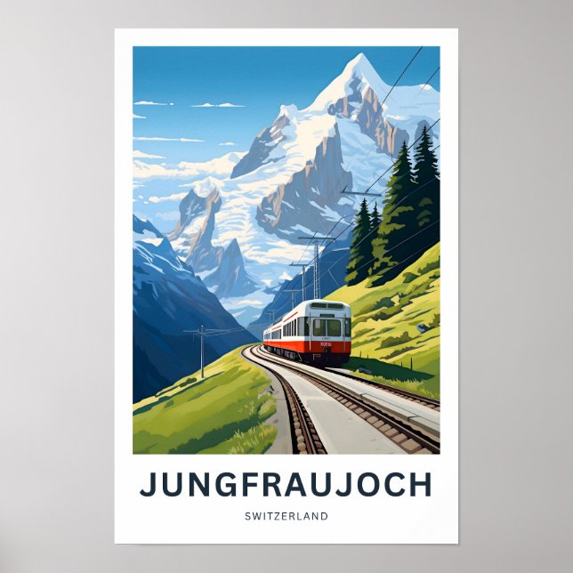 Jungfraujoch Switzerland Travel Print (Front)