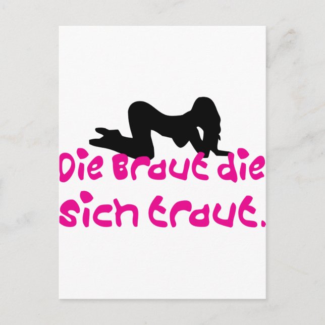 junggesellenabschied / hochzeit postcard (Front)