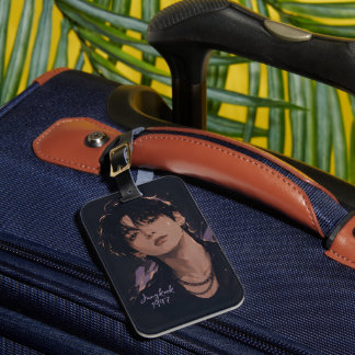 jungkook art luggage tag