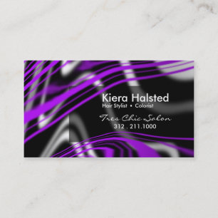 Jungle-1 Business Card (purple/black)