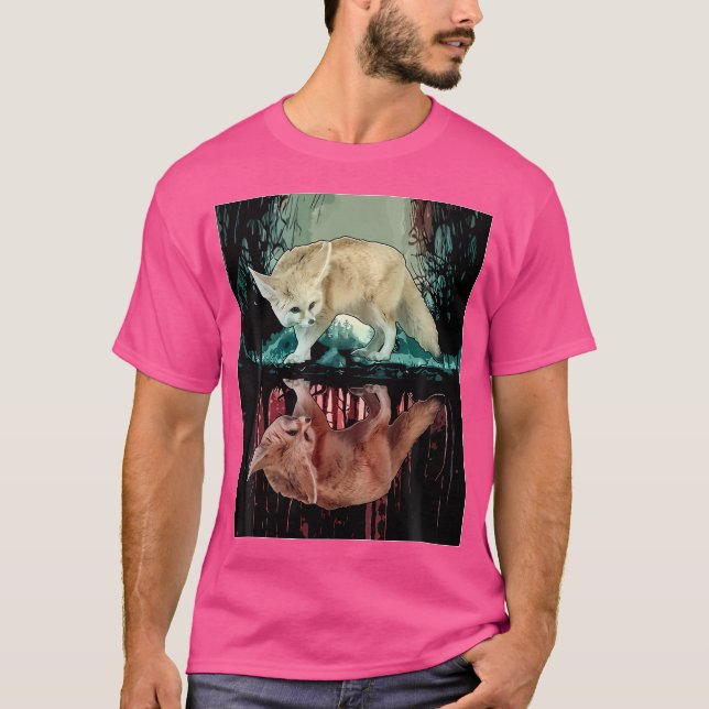 Jungle Aesthetic Fennec Fox T-Shirt (Front)