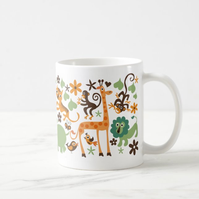 jungle animal coffee mug (Right)