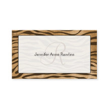 Jungle Animal Print Monogram Initial