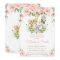 Jungle Animal Safari Pink Blush Floral Baby Shower