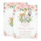 Jungle Animal Safari Pink Blush Floral Baby Shower
