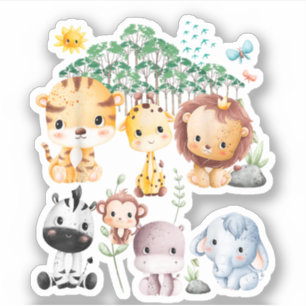 Jungle Animal Wildlife Safari Theme Forest Cute Ba
