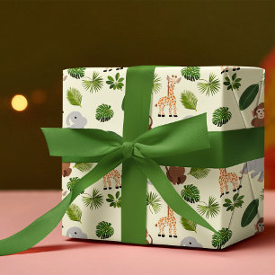 Jungle Animals and Plants  Wrapping Paper
