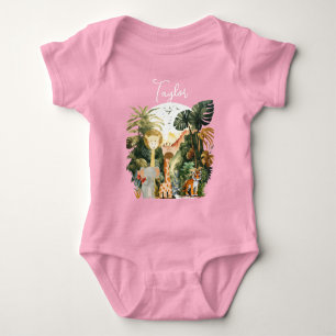 Jungle Animals Exotic Safari Dream Baby Bodysuit