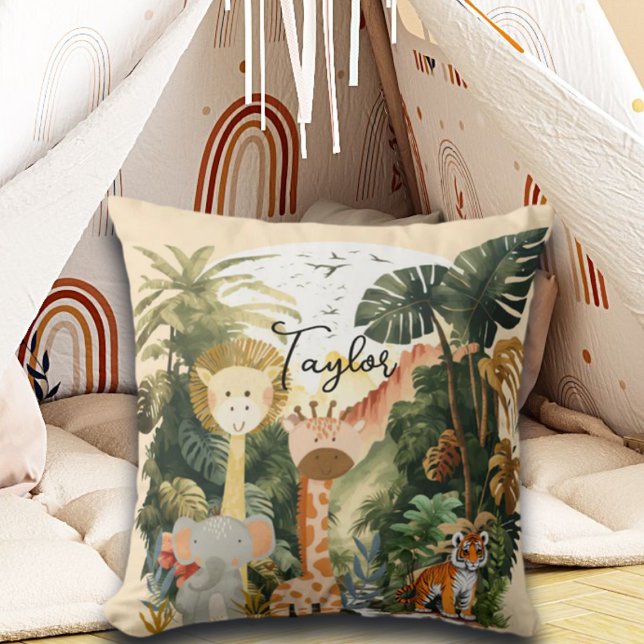 Jungle Animals Exotic Safari Dream Cushion (Creator Uploaded)