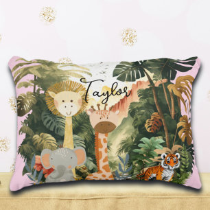 Jungle Animals Exotic Safari Dream Decorative Cushion