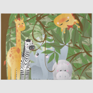 Jungle Animals Nursery Decoupage Tissue Paper
