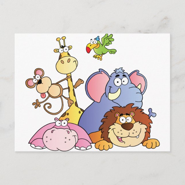 Jungle Animals Postcard (Front)