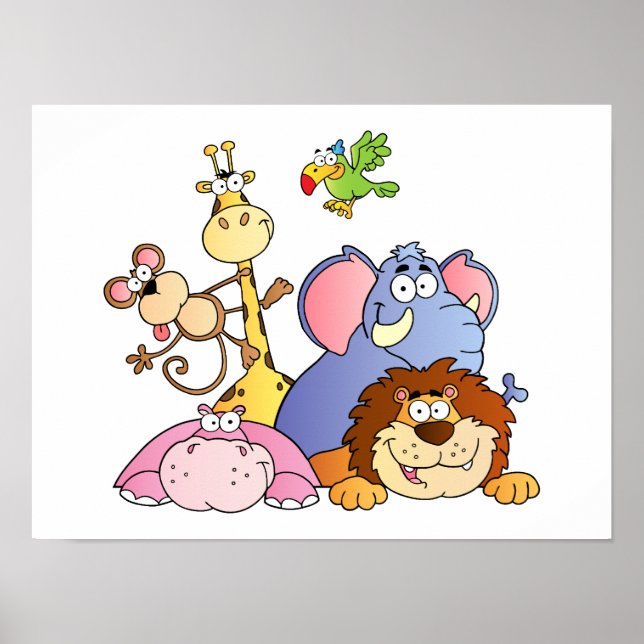 Jungle Animals Poster (Front)