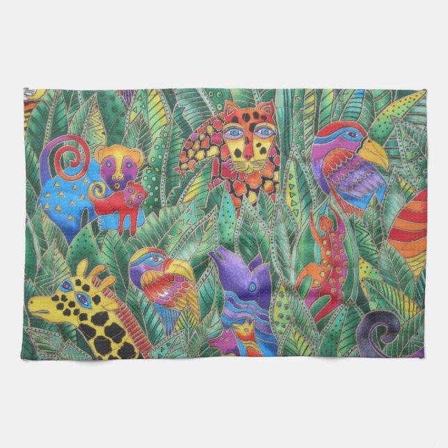 JUNGLE ANIMALS TEA TOWEL (Horizontal)