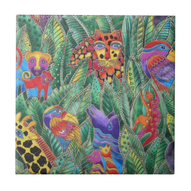 JUNGLE ANIMALS TILE (Front)