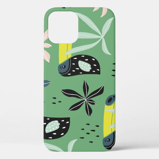 Jungle animals, tropical elements, seamless. Case-Mate iPhone case (Back)