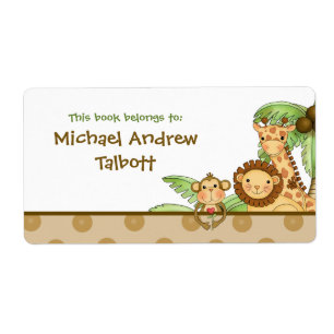 Jungle Babies - Book Label