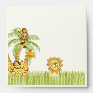 Jungle Babies, Boy Baby Shower Envelopes