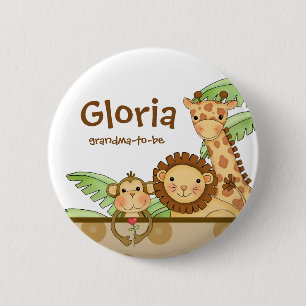 Jungle Babies - Grandma-To-Be Button