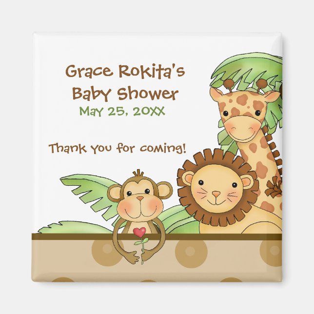 Jungle Babies - Party Favour Magnet (Front)