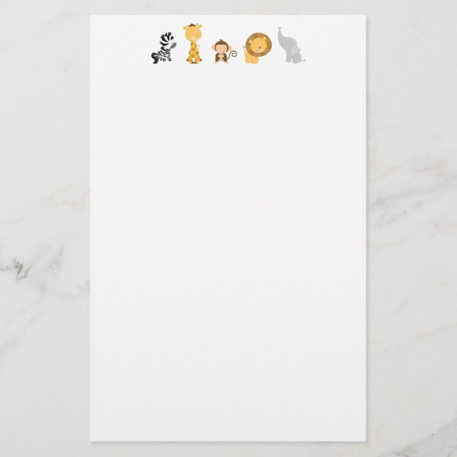 Jungle Babies Stationery (Front)