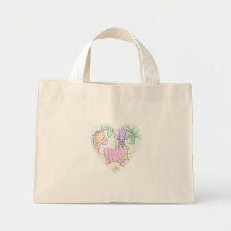 Jungle Baby Heart 13- Customised Mini Tote Bag