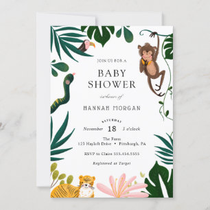 Jungle Baby Shower Invitation