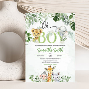 Jungle Baby Shower Invitation