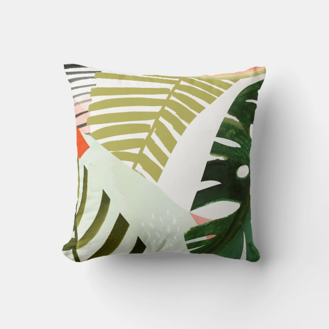 Jungle Beat Tropical Greenery Cushion (Front)
