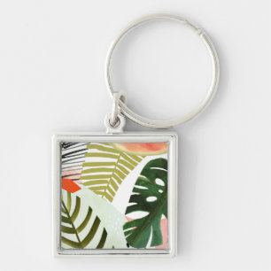 Jungle Beat Tropical Greenery Key Ring