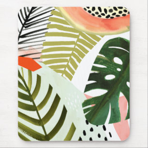 Jungle Beat Tropical Greenery Mouse Mat