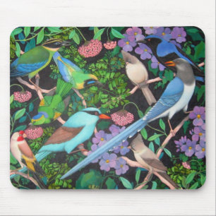 Jungle Birds of Asia Mouse Mat