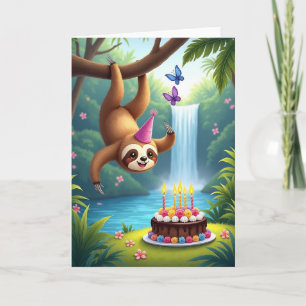Jungle Birthday Creature Card