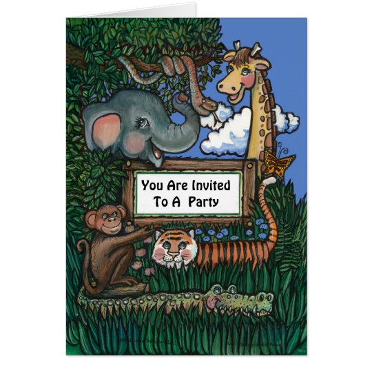 Jungle Birthday Invitation