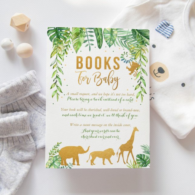 Jungle Book Request Card, Elephant Books For Baby Enclosure Card (Creator Uploaded)