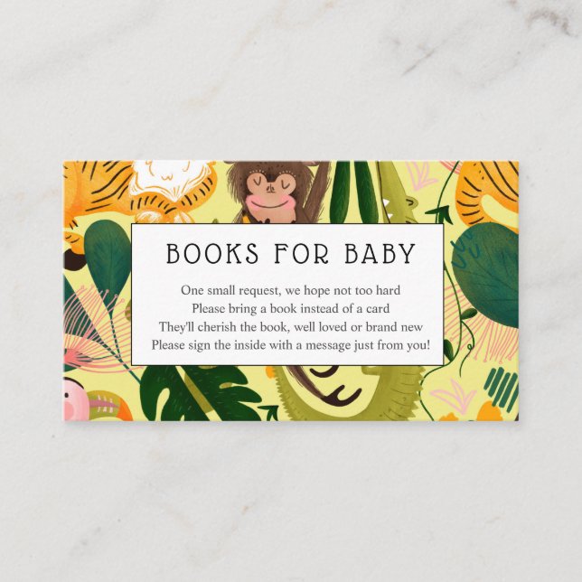 Jungle Books for Baby insert card (Front)