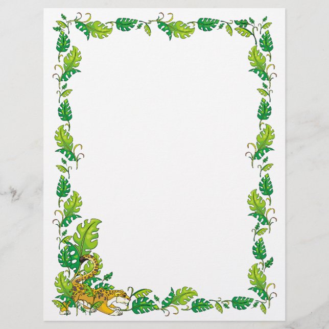 Jungle Border Stationery (Front)